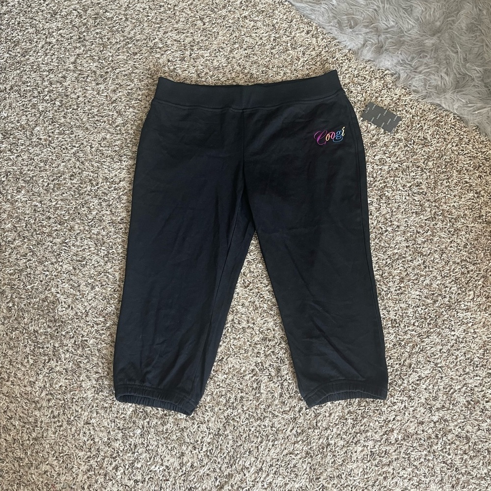 COOGI Black Y2K Capri Sweatpants